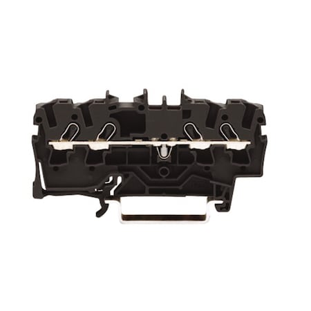 Wago 4 COND THRU TERMINAL BLOCKS, 12 AWG -22 AWG BLK,  2002-1405